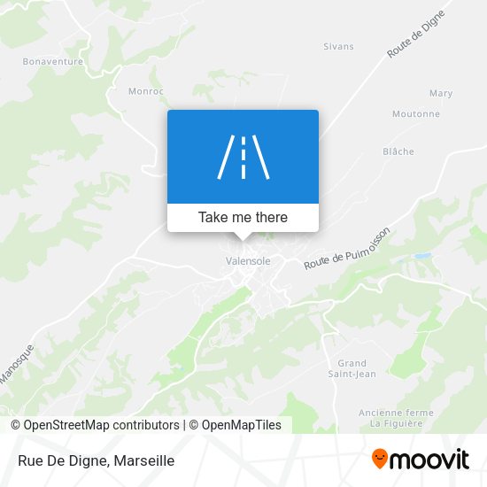 Rue De Digne map