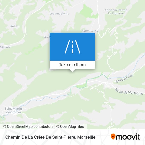 Chemin De La Crête De Saint-Pierre map
