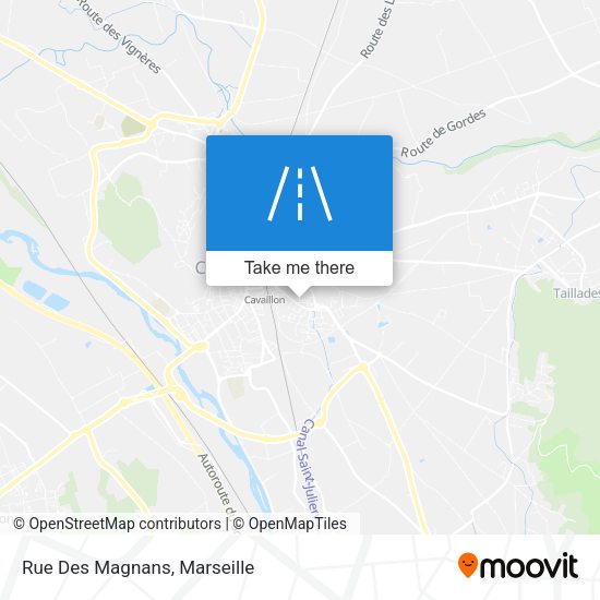 Rue Des Magnans map