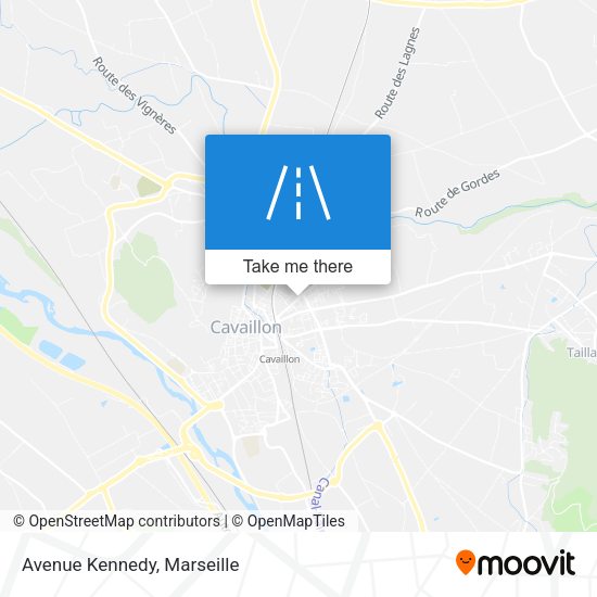 Avenue Kennedy map