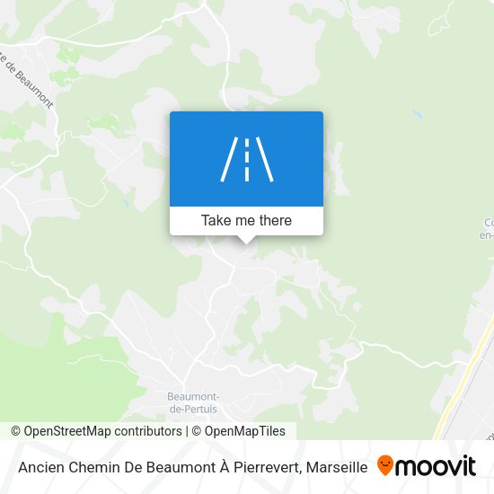 Ancien Chemin De Beaumont À Pierrevert map
