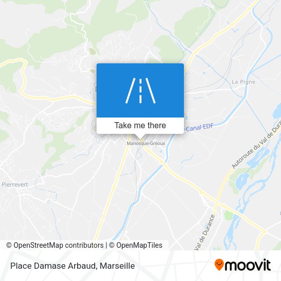 Place Damase Arbaud map