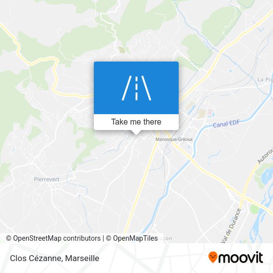 Clos Cézanne map