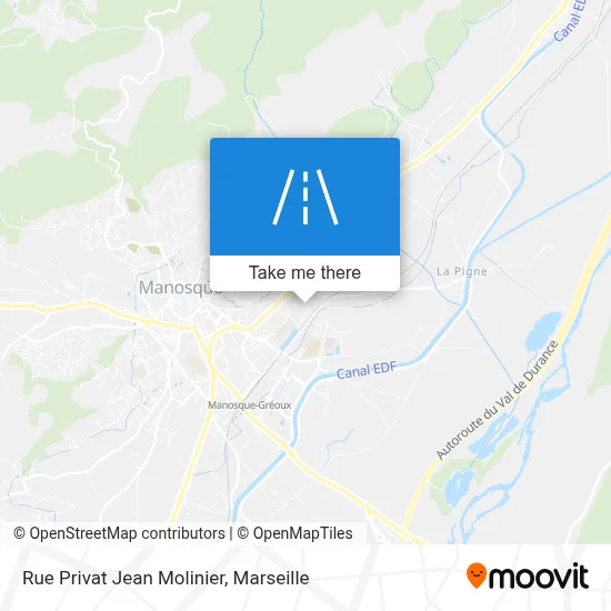 Rue Privat Jean Molinier map