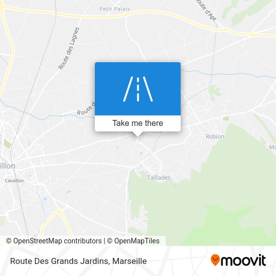 Route Des Grands Jardins map