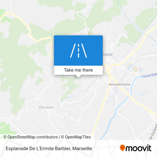 Esplanade De L'Ermite Barbier map