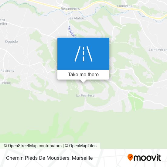 Chemin Pieds De Moustiers map