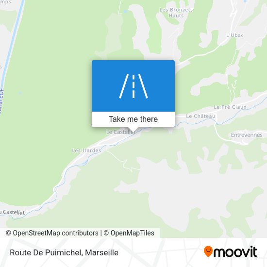 Route De Puimichel map