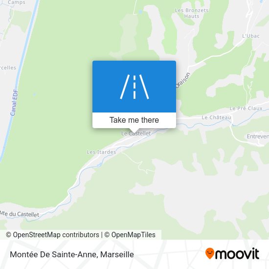 Montée De Sainte-Anne map
