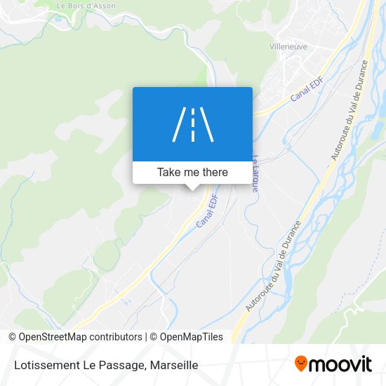Lotissement Le Passage map