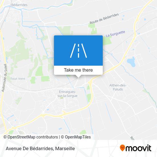 Avenue De Bédarrides map