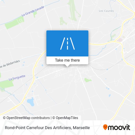 Rond-Point Carrefour Des Artificiers map