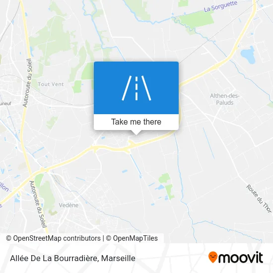 Allée De La Bourradière map