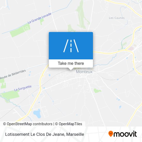 Lotissement Le Clos De Jeane map