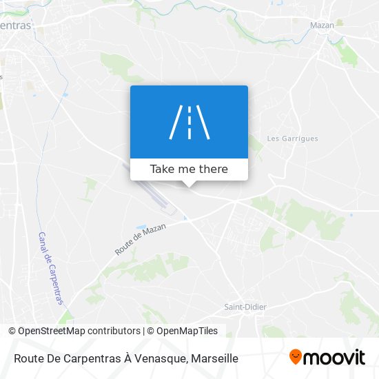 Route De Carpentras À Venasque map