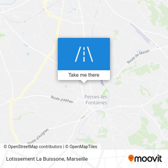 Lotissement La Buissone map