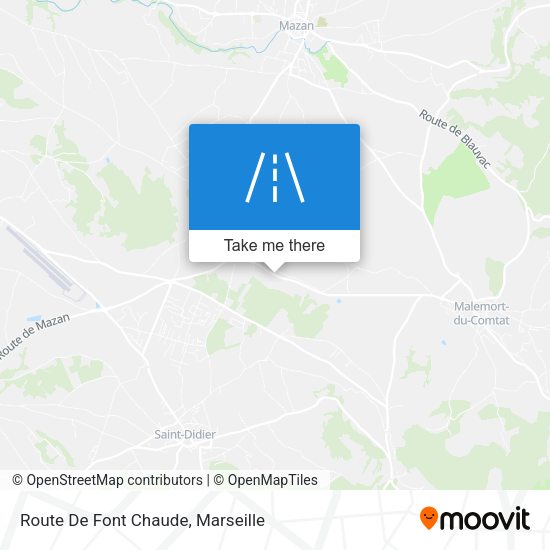 Route De Font Chaude map