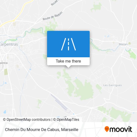 Chemin Du Mourre De Cabus map