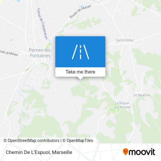 Chemin De L'Espuol map