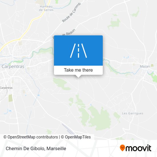 Chemin De Gibolo map