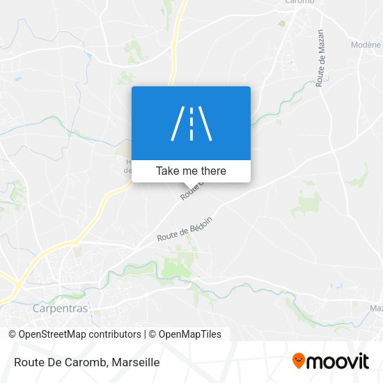 Route De Caromb map
