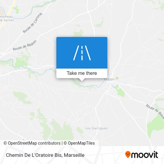 Chemin De L'Oratoire Bis map
