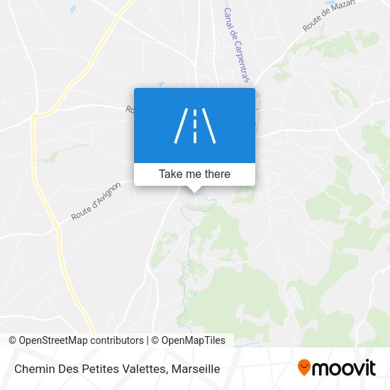 Chemin Des Petites Valettes map