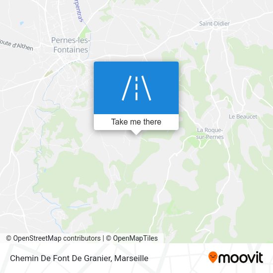Chemin De Font De Granier map