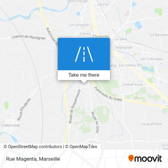 Rue Magenta map