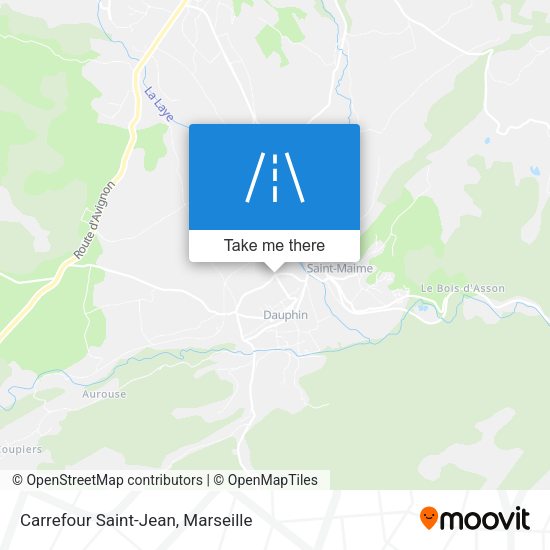 Carrefour Saint-Jean map