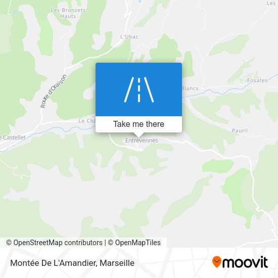 Montée De L'Amandier map