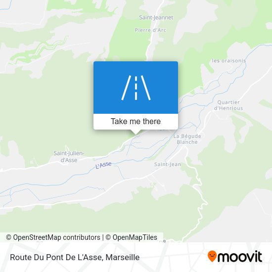 Route Du Pont De L'Asse map