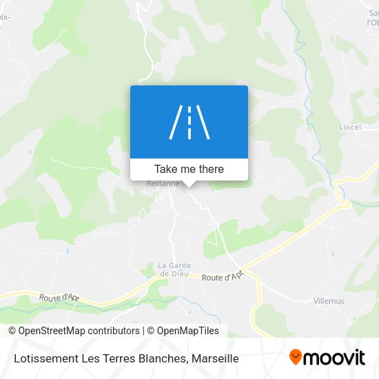 Lotissement Les Terres Blanches map