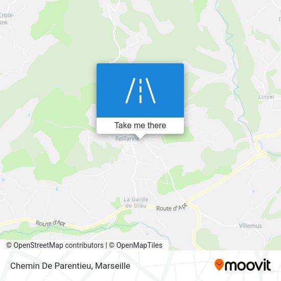 Chemin De Parentieu map