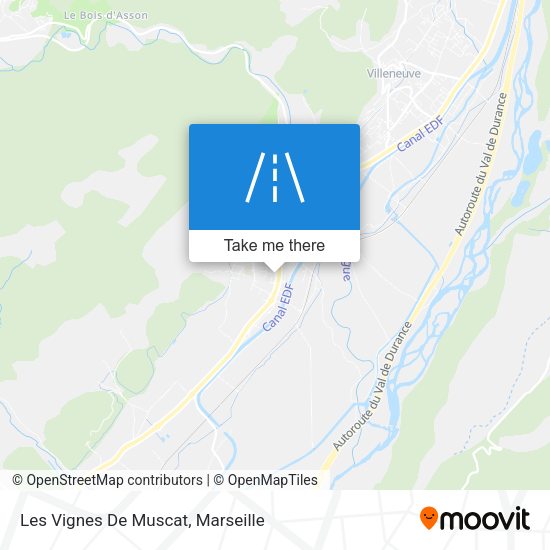 Les Vignes De Muscat map