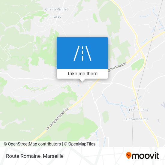 Route Romaine map