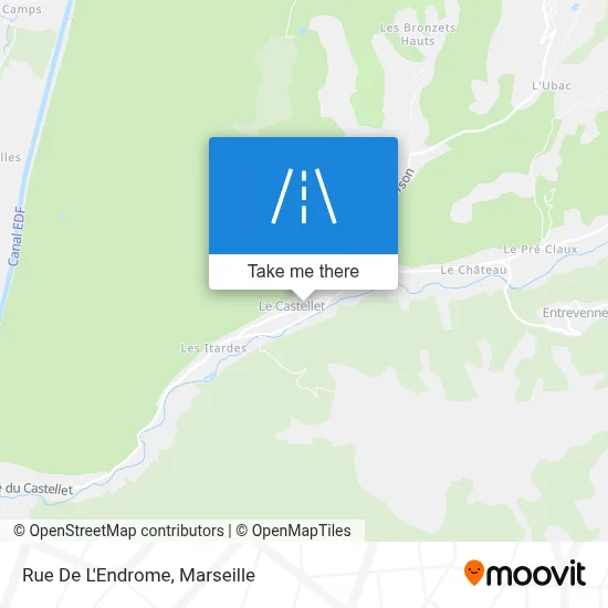 Rue De L'Endrome map