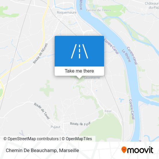 Chemin De Beauchamp map