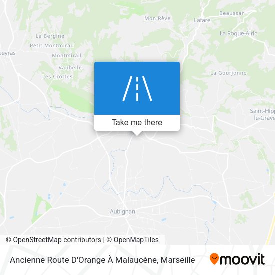 Ancienne Route D'Orange À Malaucène map