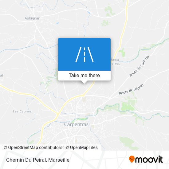 Chemin Du Peiral map