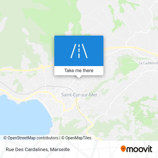 Rue Des Cardalines map