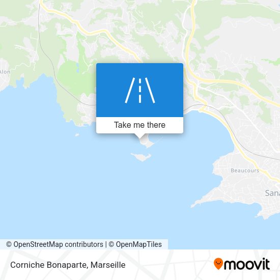 Corniche Bonaparte map