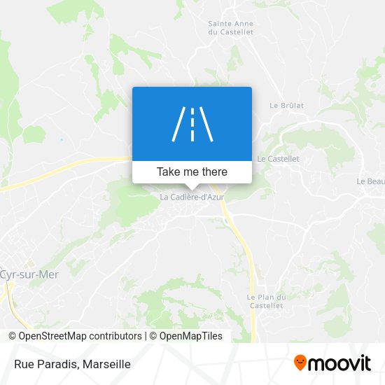 Rue Paradis map