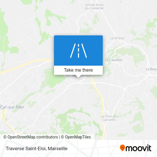 Traverse Saint-Eloi map