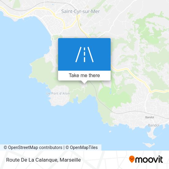 Route De La Calanque map