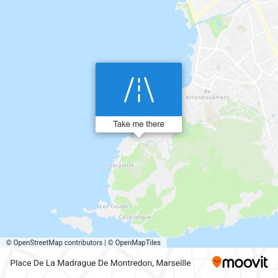 Place De La Madrague De Montredon map