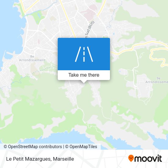 Le Petit Mazargues map