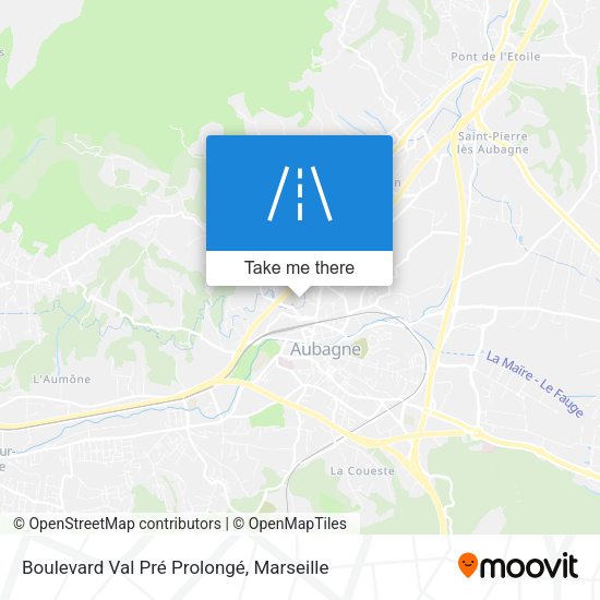 Boulevard Val Pré Prolongé map