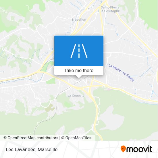 Les Lavandes map