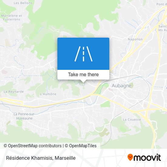 Résidence Khamisis map